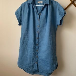 Madewell chambray courier dress/tunic